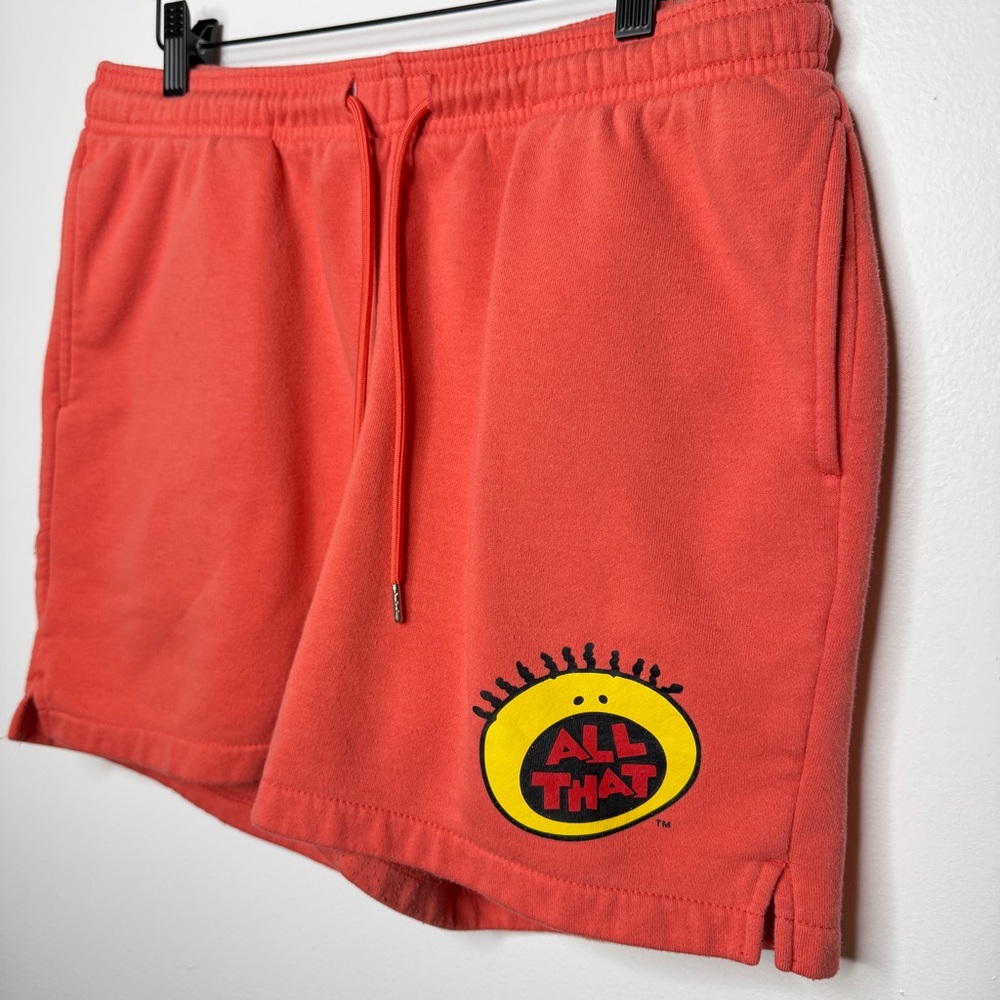 Vintage All That Nickelodeon Shorts with Elastic Waistband and Drawstring - Picture 2 of 5